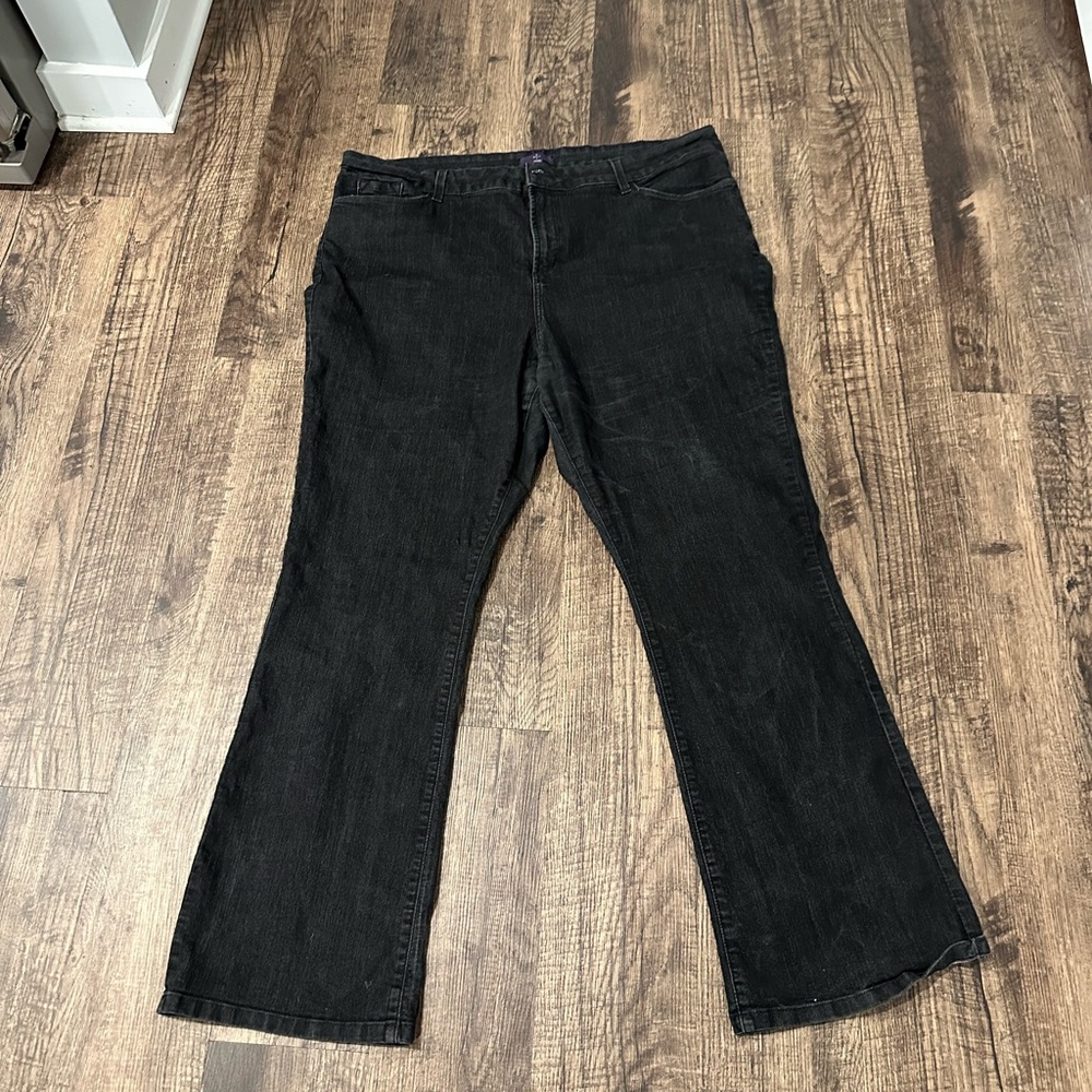 NYDJ Dark Wash Jeans with Sparkle Accents on Pockets